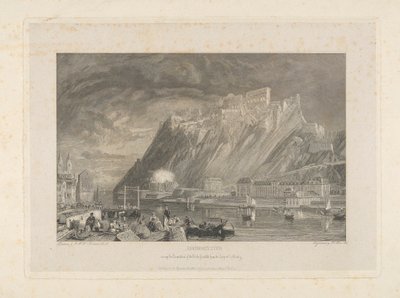 Ehenbreitstein, durante la demolizione della fortezza nel 1817 dal molo di Coblenza da James C. Allen