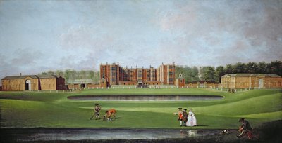 Veduta della casa di Temple Newsam, c.1750 da James Chapman