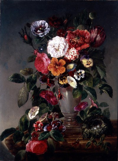 Natura morta di vari fiori in un