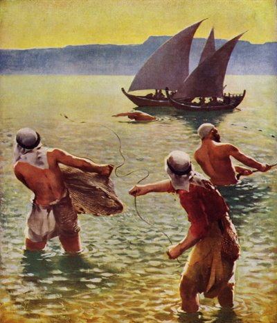Pesca nel Lago di Galilea da James Clark