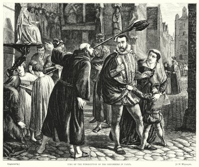 Tempo della persecuzione dei riformatori a Parigi da James Clarke Hook