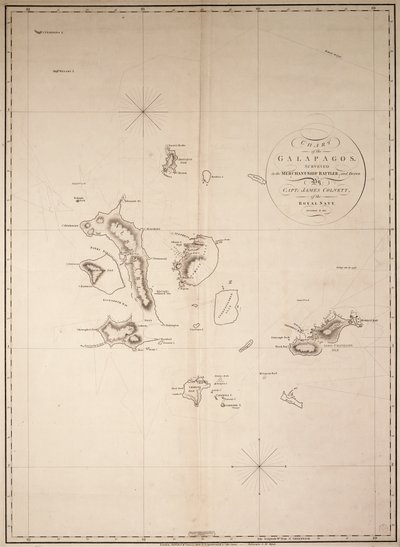 Carta delle Galapagos, rilevata sulla nave mercantile 