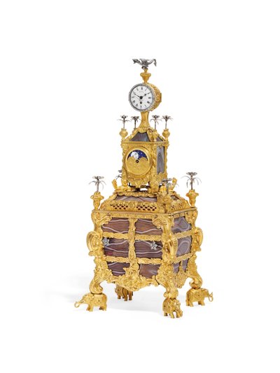 Orologio da tavolo musicale di Giorgio III da James Cox