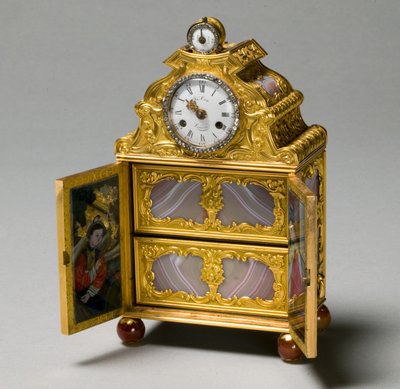 Mobiletto in Miniatura con Orologio, c.1770-75 da James Cox