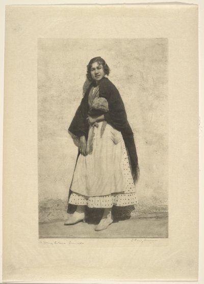 Una giovane gitana, Granada da James Craig Annan