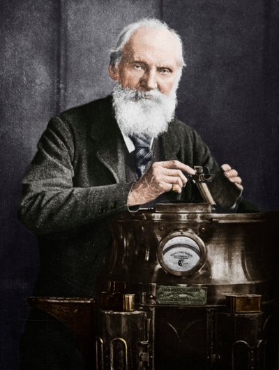 Lord Kelvin, matematico e fisico scozzese, con la sua bussola da James Craig Annan