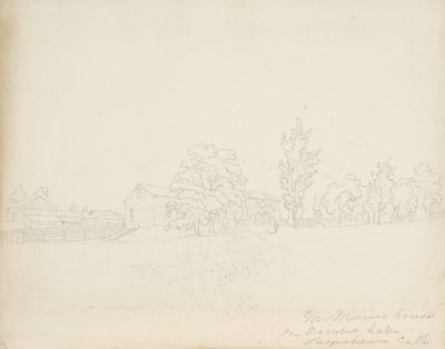 Casa del Sig. Mains sul Lago Derwent, Contea di Susquehanna, Pa., 1843 da James David Smillie