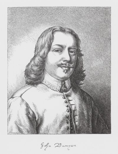 John Bunyan, ritratto (incisione) da James Dawson Watson