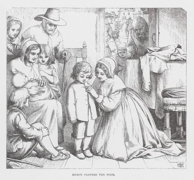 La Misericordia veste i poveri da James Dawson Watson