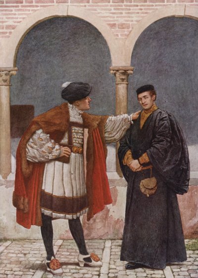 Il Mercante di Venezia di Shakespeare: Antonio e Bassanio da James Dromgole Linton