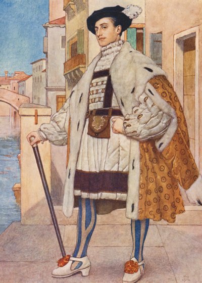Il mercante di Venezia di Shakespeare: Bassanio da James Dromgole Linton