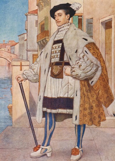 Il Mercante di Venezia di Shakespeare: Bassanio da James Dromgole Linton