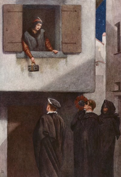Il Mercante di Venezia di Shakespeare: Jessica, Lorenzo, Gratiano e Salarino da James Dromgole Linton