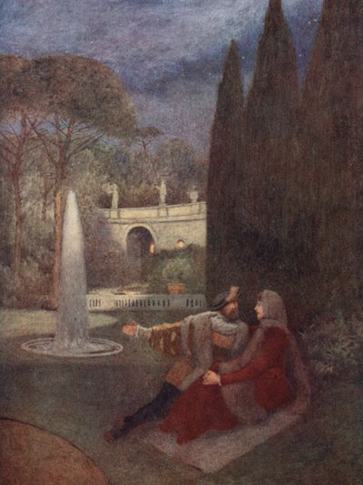 Il mercante di Venezia di Shakespeare: Lorenzo e Jessica da James Dromgole Linton