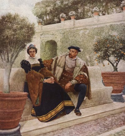 Il mercante di Venezia di Shakespeare: Lorenzo e Jessica da James Dromgole Linton