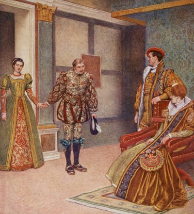 Il Mercante di Venezia di Shakespeare: Portia, Bassanio, Gratiano e Nerissa da James Dromgole Linton