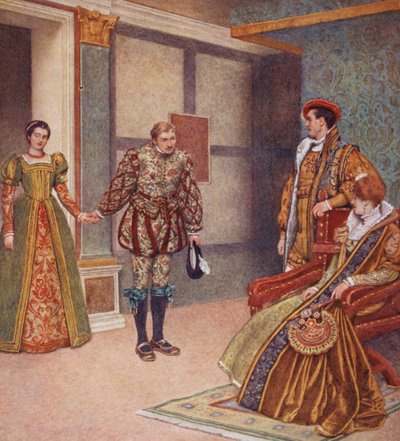 Il Mercante di Venezia di Shakespeare: Portia, Bassanio, Gratiano e Nerissa da James Dromgole Linton