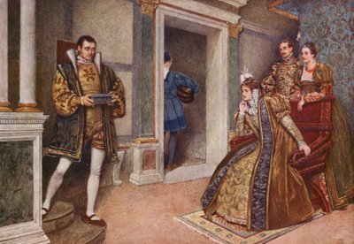 Il Mercante di Venezia di Shakespeare: Portia, Bassanio, Nerissa e Gratiano da James Dromgole Linton