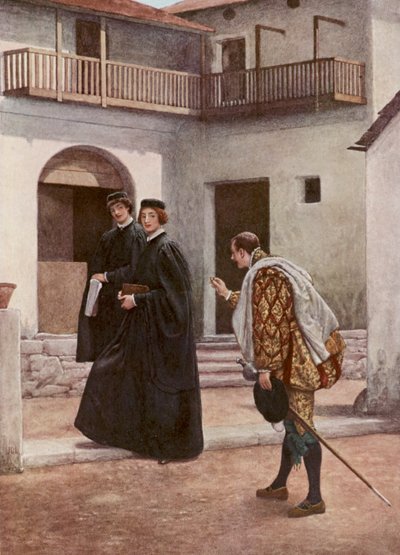Il Mercante di Venezia di Shakespeare: Portia, Nerissa e Gratiano da James Dromgole Linton