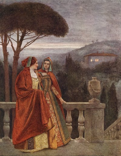 Il mercante di Venezia di Shakespeare: Portia e Nerissa da James Dromgole Linton