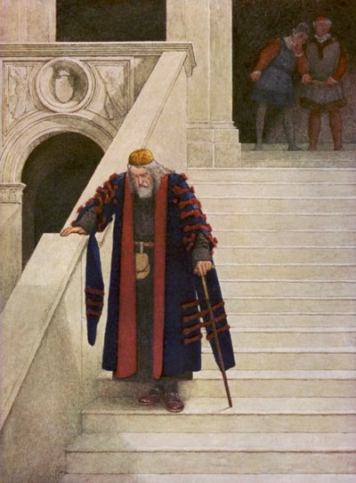 Il Mercante di Venezia di Shakespeare: Shylock che lascia il Palazzo Ducale da James Dromgole Linton