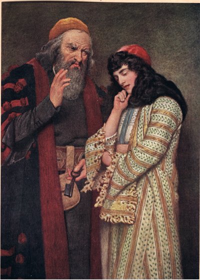 Shylock e Jessica, illustrazione da 