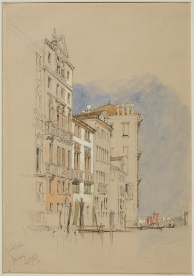Canale Grande, Venezia, 1845 da James Duffield Harding