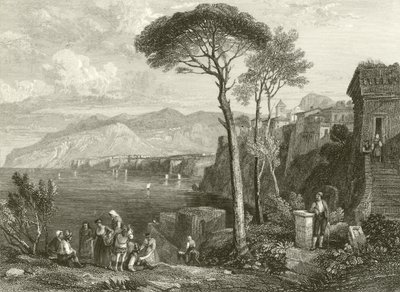 Pianura e baia di Sorrento, Italia da James Duffield Harding