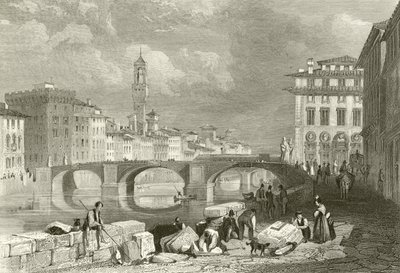 Il Ponte di Santa Trinita da James Duffield Harding