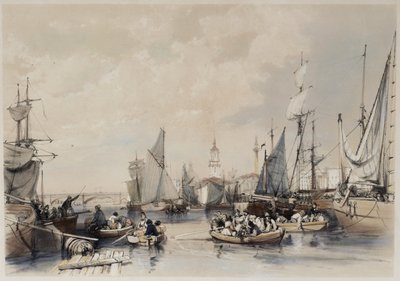 Il Porto di Londra, 1834 da James Duffield Harding