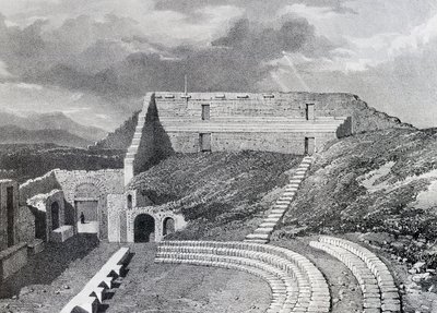 Teatro Tragico, 1828 da James Duffield Harding