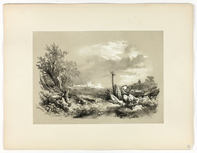 Castello di Tynemouth, da Selezioni pittoresche da James Duffield Harding