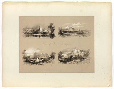 Vedute di Villenueve les Avignon, da Selezioni pittoresche da James Duffield Harding