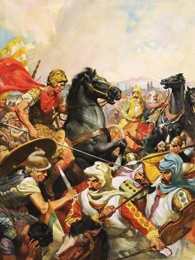 Alessandro Magno a cavallo di Bucefalo da James Edwin McConnell