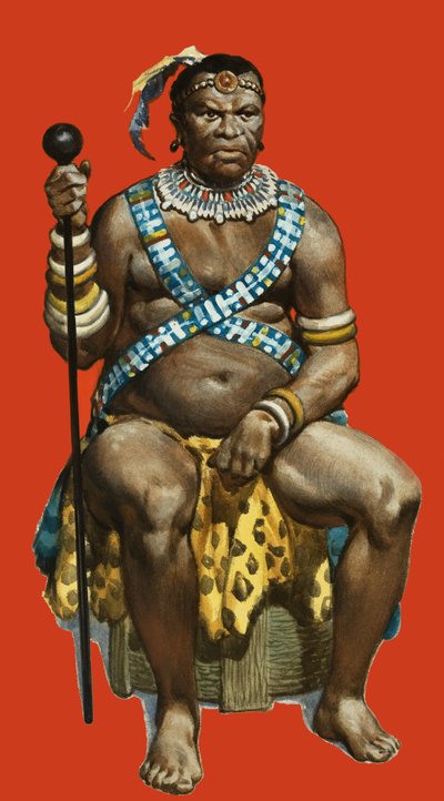Capo Dingaan degli Zulu da James Edwin McConnell