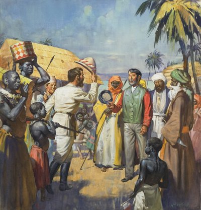 Dr. Livingstone, presumo..." (gouache su carta) da James Edwin McConnell