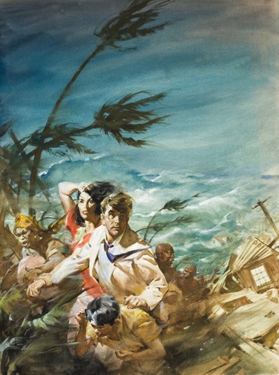 Uragano (gouache su carta) da James Edwin McConnell