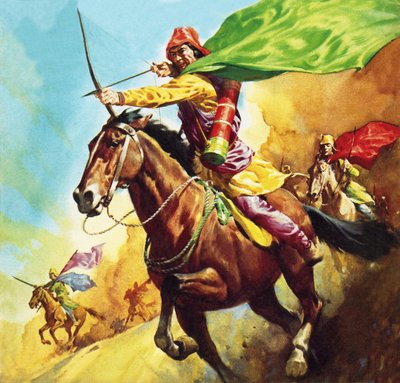 Guerriero partico nella battaglia di Carrhae del 53 a.C. da James Edwin McConnell