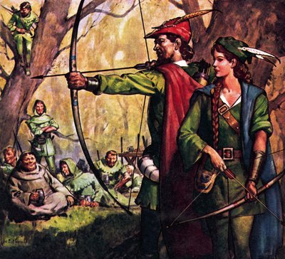 Robin Hood e Maid Marian da James Edwin McConnell