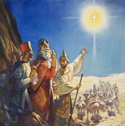 I Re Magi (guazzo su carta) da James Edwin McConnell