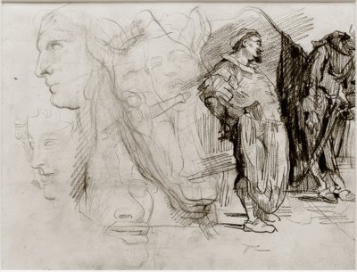 Don Chisciotte e testa di cavallo da James Sidney Ensor