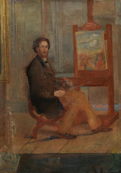 Ensor al suo cavalletto da James Ensor