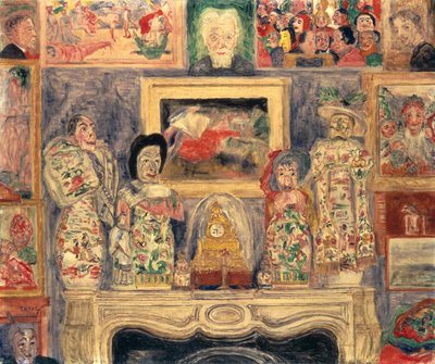 Interno con tre ritratti da James Ensor
