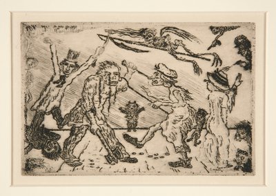 La collera, dal portfolio Les péchés capitaux (I peccati capitali) da James Ensor