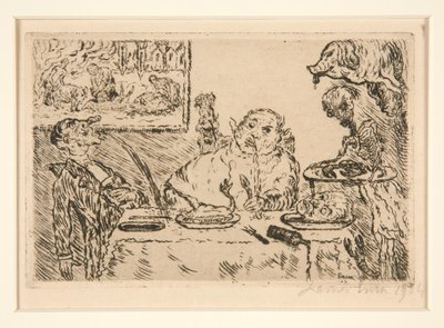 La gola, dal portfolio I peccati capitali da James Ensor