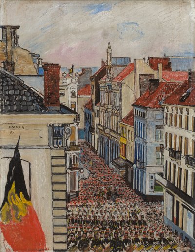 Musica in Vlaanderenstraat da James Ensor