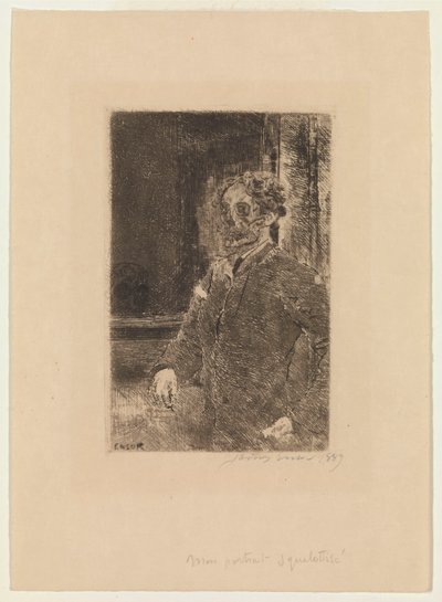 Il mio ritratto come scheletro da James Ensor