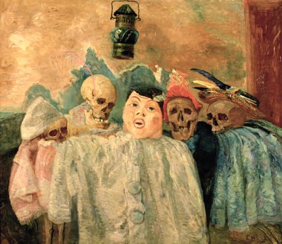 Pierrot e scheletri da James Ensor