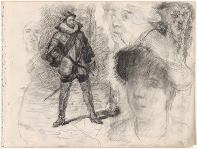 Soldato spagnolo e quattro volti da James Ensor