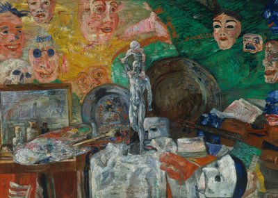 Natura morta nello studio o Attributi delle Arti da James Ensor